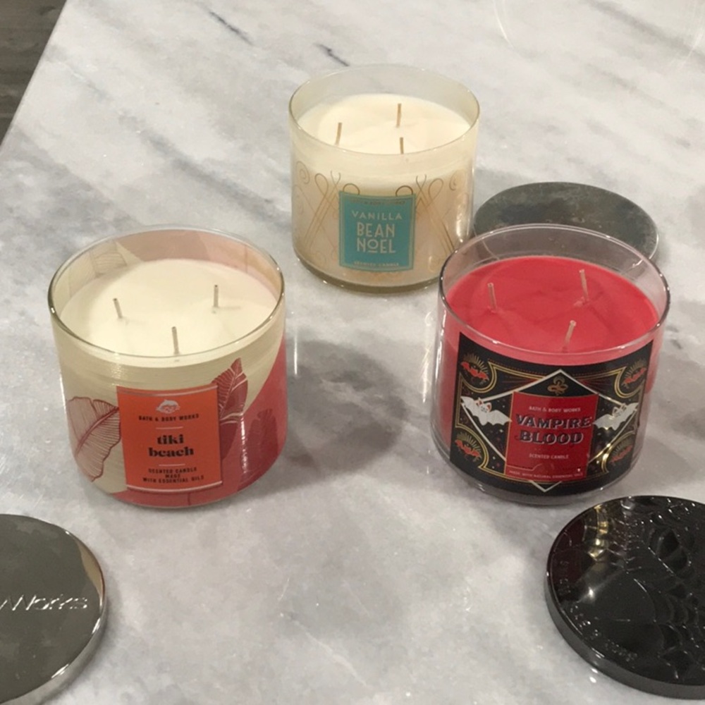 Tiki beach, vampire blood, vanilla bean Noel